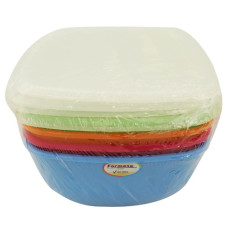 PL BOWL W/LID SQUARE