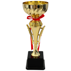 TROPHY METAL CUP 27CM GOLD