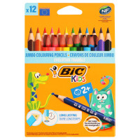 BTS COLOUR PENCIL 12s BIC KIDS JUMBO TRI BTS COLOUR PENCIL 12s BIC KIDS JUMBO TRI