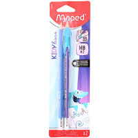 BTS PENCIL  2s HB MAPED TRI W/PENCIL GRI