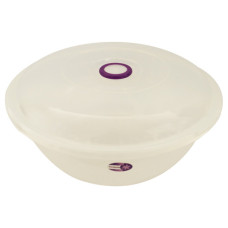 PL BOWL W/LID DOUGH JENNI SML CLEAR