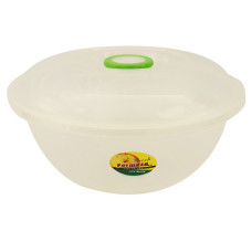 PL BOWL W/LID DOUGH JENNI MED CLEAR