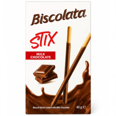 BISCOLATA STIX 1s MILK CHOC 40g