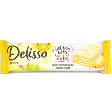 CHOC WAFER  1s DELISSO BANANA CREAM 18g