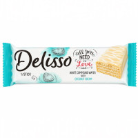 CHOC WAFER 1s DELISSO COCONUT CREAM 18g CHOC WAFER 1s DELISSO COCONUT CREAM 18g