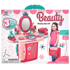 TOY BEAUTY PLAY SET 3IN1 23PC