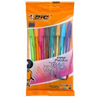 BTS PEN BIC CRISTAL 8s ASST COLOURS FASH