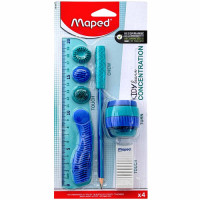 BTS STATIONERY SET 4PCS KIDY LEARN MAPED
