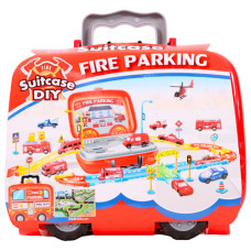 TOY FIRE PARKING SUITCASE DIY 44PC