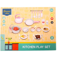 TOY KITCHEN PLAYSET W/ACCESSORIES 33PCS
