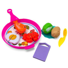 TOY COOKING SET IN FRYING PAN
