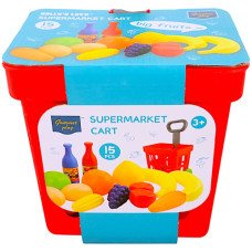 TOY SUPERMARKET CART 15PC