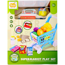 TOY CASH REGISTER W/SCANNER &ACCESSORIES