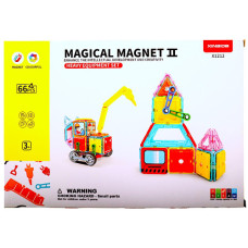 TOY MAGNETIC HEAVY EQUIPMENT SET 66PC