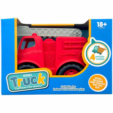 TOY FIRE BRIGADE TRUCK PUSH-RELEASE
