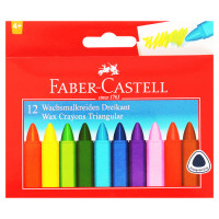 BTS CRAYON 12s FABER-CASTELL WAX TRI BTS CRAYON 12s FABER-CASTELL WAX TRI