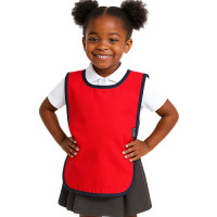 BTS APRON DOUBLE SIDED THROWOVER RED
