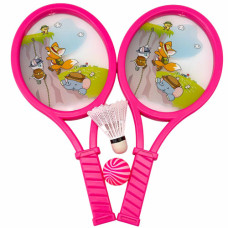 TOY RACKET SET IN NET