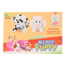 TOY DOG SET W/CAGE