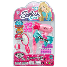 TOY BEAUTY SET W/HAIR DRYER 8PCS BJ1338