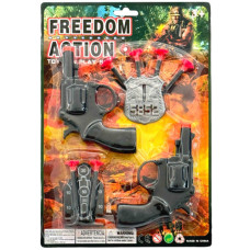 TOY GUN SET 10PCS W/SUCTION DARTS 702-2