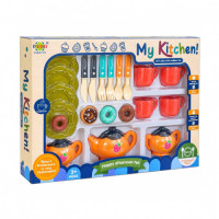 TOY KITCHEN TEA SET 21PC