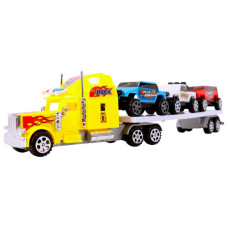 TOY UTILITY TRAILER W/3 TRUCKS