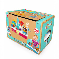 TOY KITCHEN WARE SINK B/O 39PC