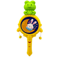 TOY RATTLE DRUM W/WHISTLE