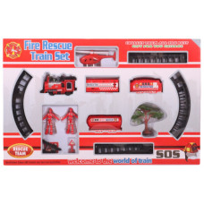TOY FIRE RESCUE TRAIN SET