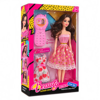 TOY DOLL SET W/CELLPHONE BEAUTY 5PCS TOY DOLL SET W/CELLPHONE BEAUTY 5PCS
