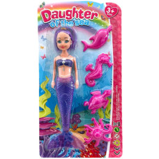 TOY DOLL SET W/4 SEA ANIMALS