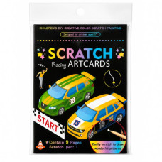 TOY DIY SCRATCH ART CARDS 9PG