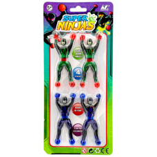 TOY STICKY NINJA 4PC