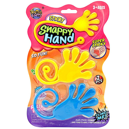 TOY STICKY SNAPPY HAND 2PCS