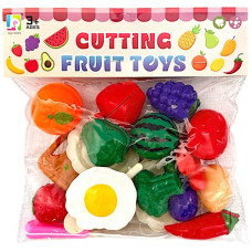 TOY KITCHEN PLAY SET CUTTING FRUIT