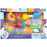TOY BABY RATTLE 4PC