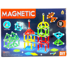 TOY MAGNETIC BUILDING RODS 110PCS