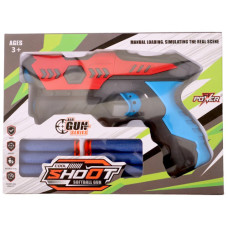 TOY SOFT BULLET GUN W/6 SOFT BULLETS