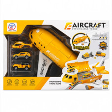 TOY AIRCRAFT DEFORMABLE TRACK SET W/CARS