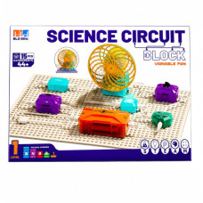 TOY BLOCK  SCIENCE CIRCUIT W/FAN 15PC