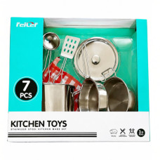 TOY KITCHEN PLAY UTENSIL KIT 7PC