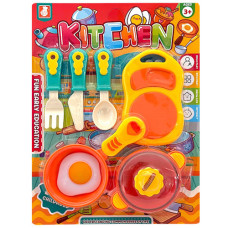 TOY KITCHEN COOKING SET 6PC CARDED 906-1