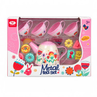 TOY KITCHEN PLAY SET METAL 13PC+TRAY