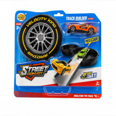 TOY TRACK BUILDER SET W/CAR