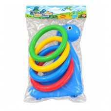 TOY RING TOSS GAME DINO ASST COLOURS