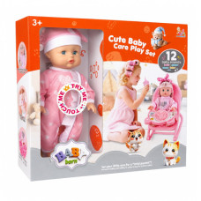 TOY DOLL BABY CARE PLAY SET W/SOUND