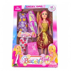 TOY DOLL W/DRESS UP CLOTHES