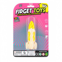 TOY FIDGET 3D SPACE ROCKET PRINTED 1s TOY FIDGET 3D SPACE ROCKET PRINTED 1s