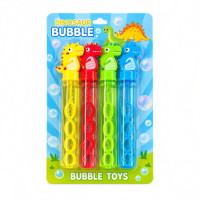 TOY BUBBLES 4PCS W/DINOSAUR CAPS TOY BUBBLES 4PCS W/DINOSAUR CAPS